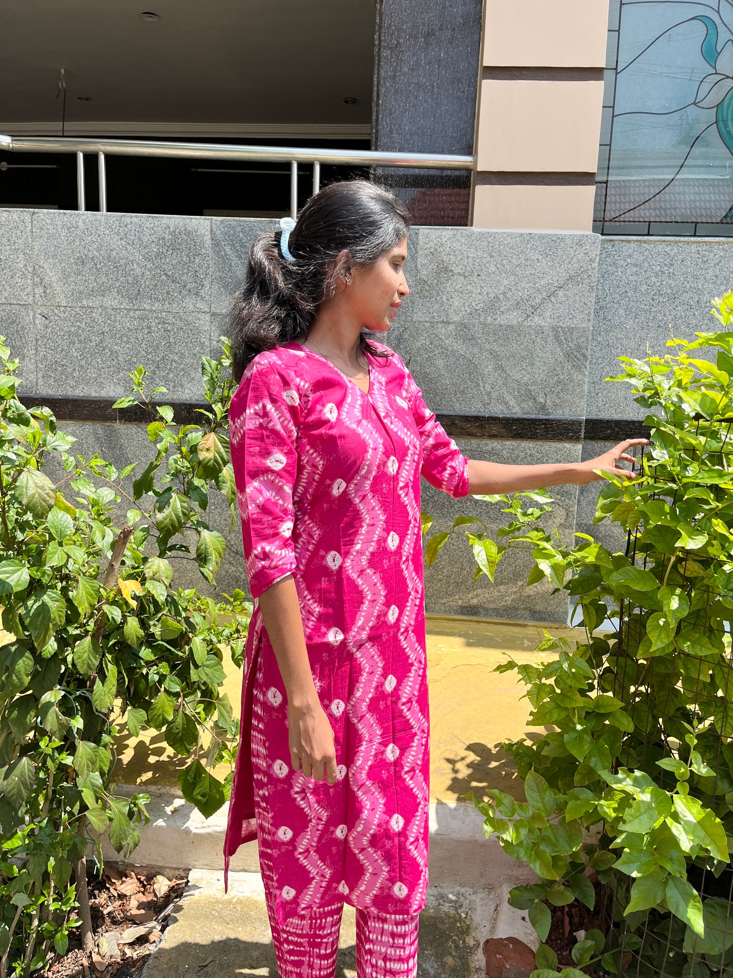 Petal Rose Cotton Top and Bottom - XL