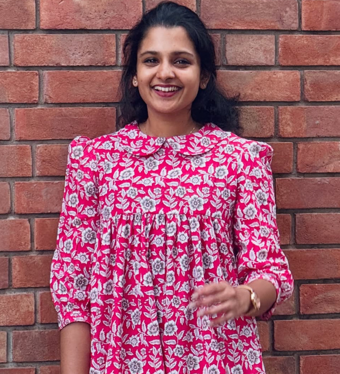 Knee length cotton maxi - XS S M L XL 2XL ( length - 35”)