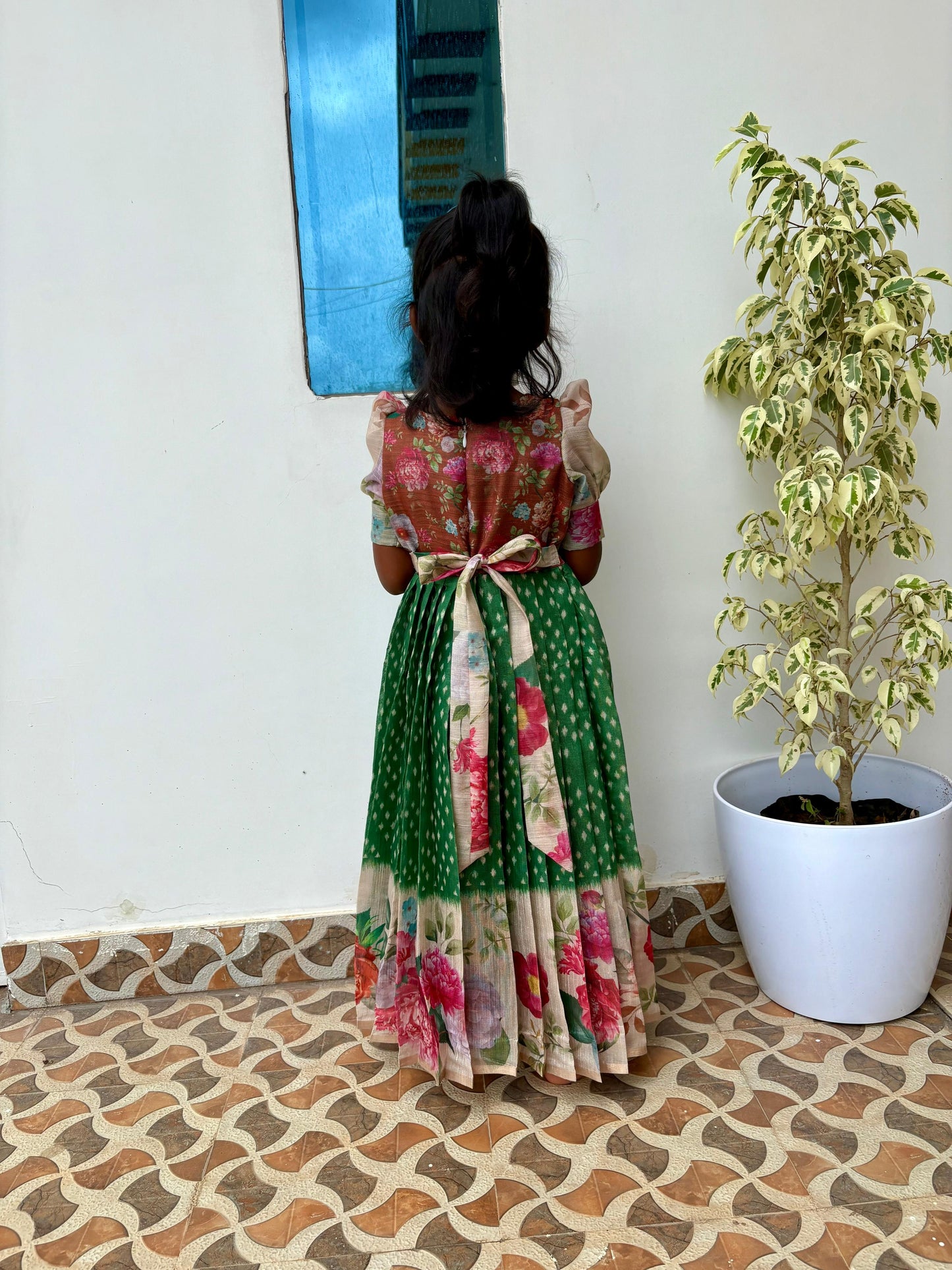 MYD04 - TUSSAR SILK LONG DRESS