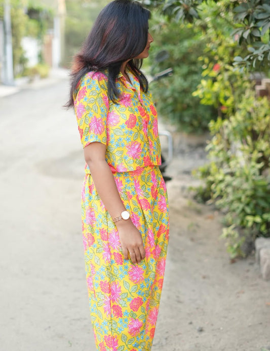 Muslin Crop Top and Pant : L