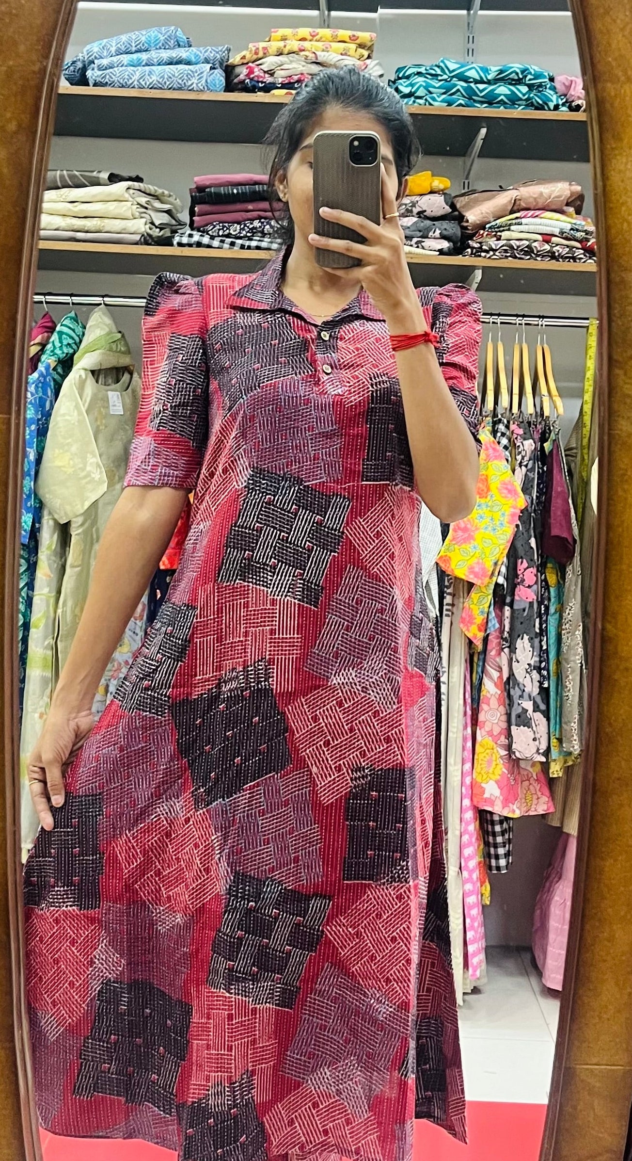 Red Fusion Cotton Aline Cords - Xs