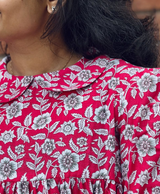 Knee length cotton maxi - XS S M L XL 2XL ( length - 35”)