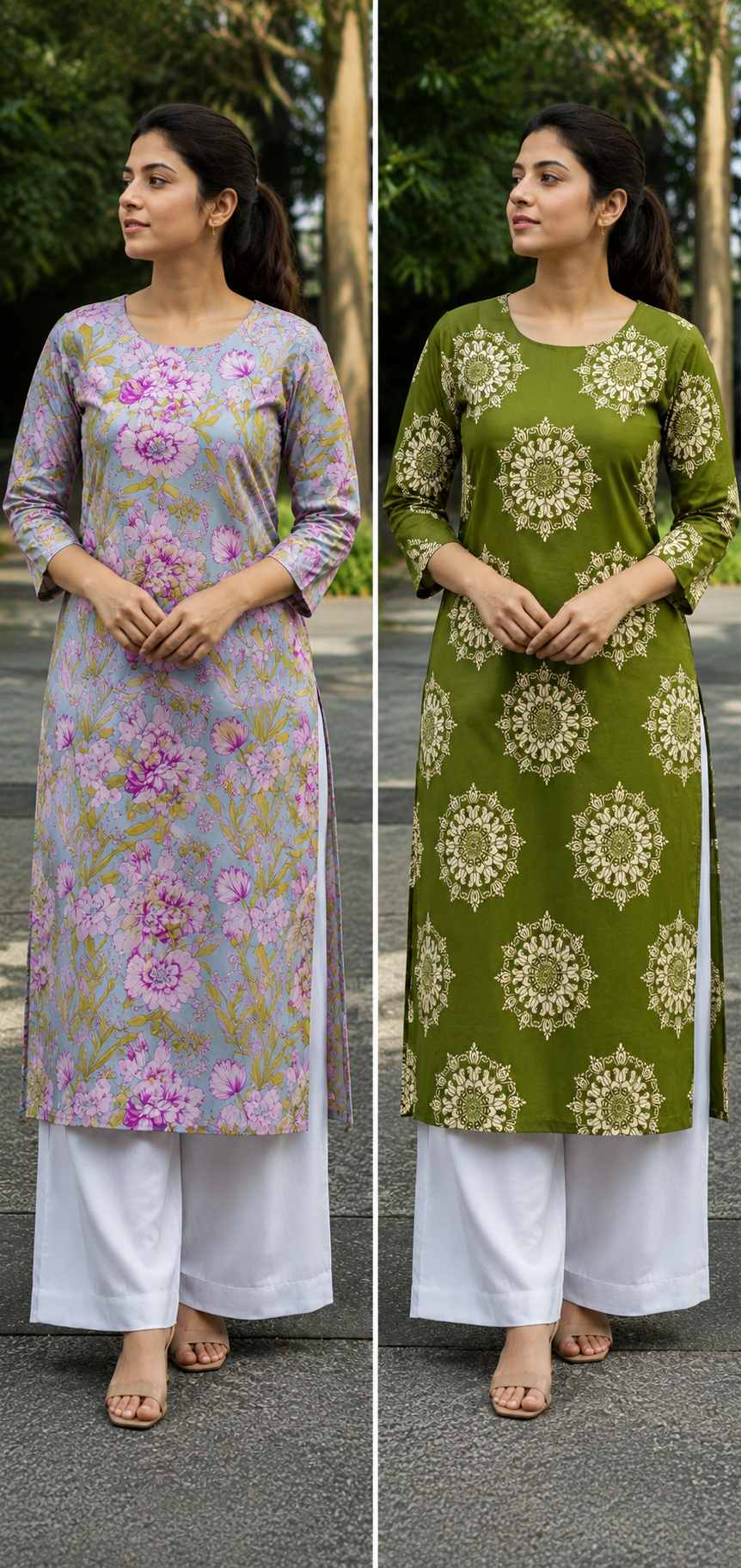 Printed Kurtis - XS S M L XL XXL (swipe to check more)