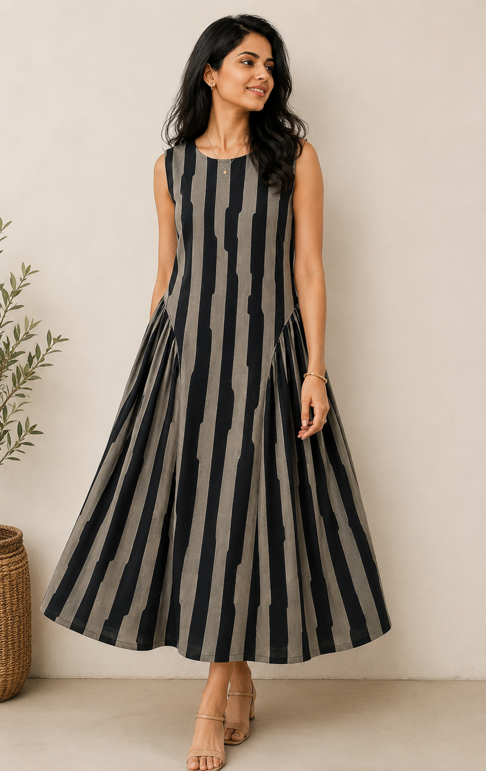Cotton long dress - XS S M L XL XXL