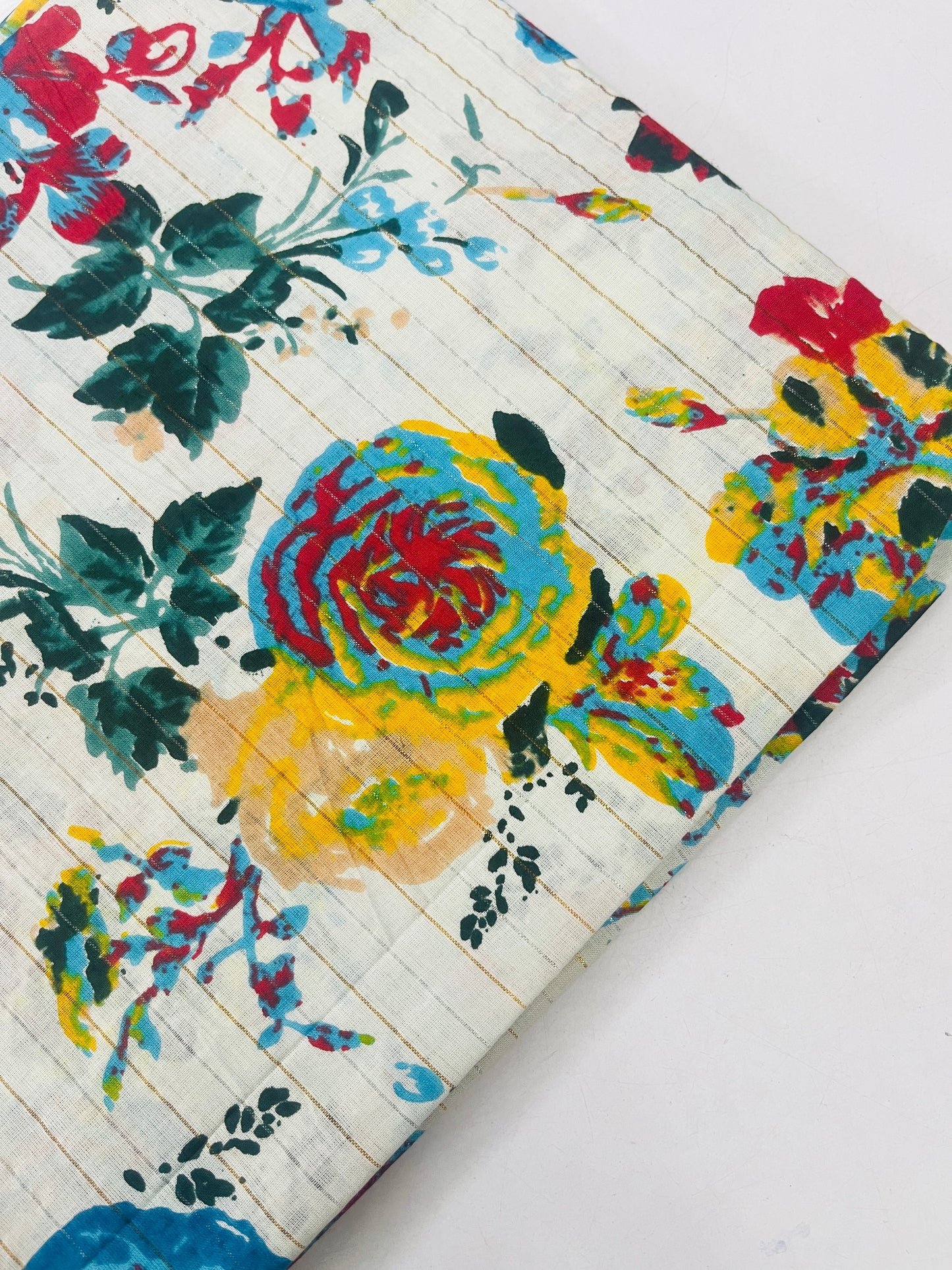 Printed Cotton Lurex