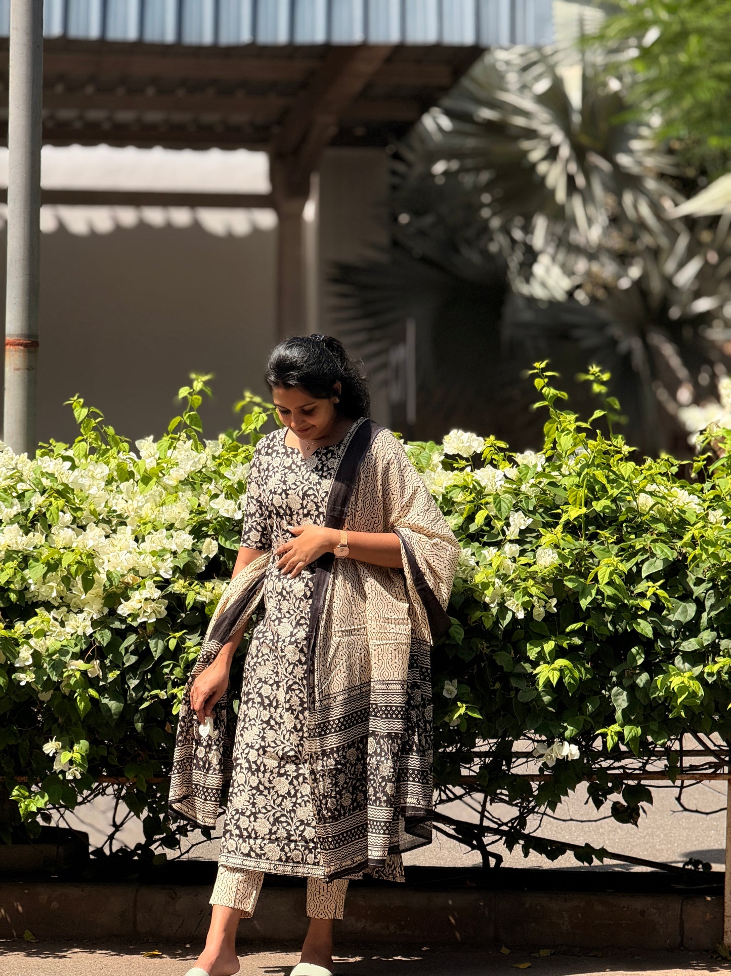 Cotton Handblock Salwar - XS XL 2XL