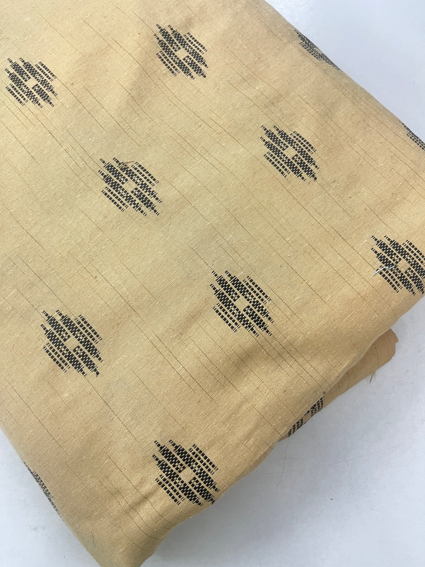 Handloom washed cotton jacquard