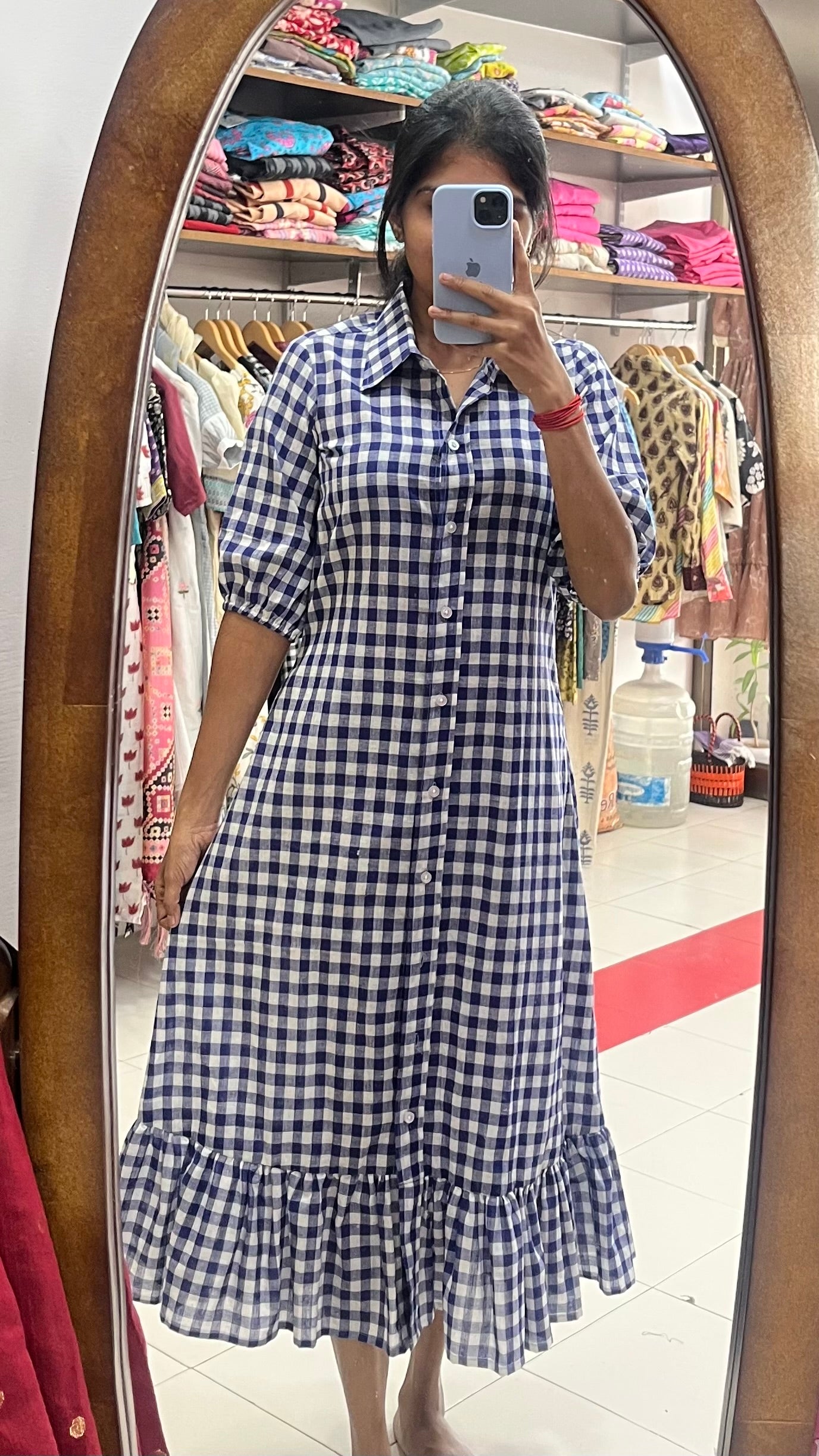 Checked long maxi - XS S M L