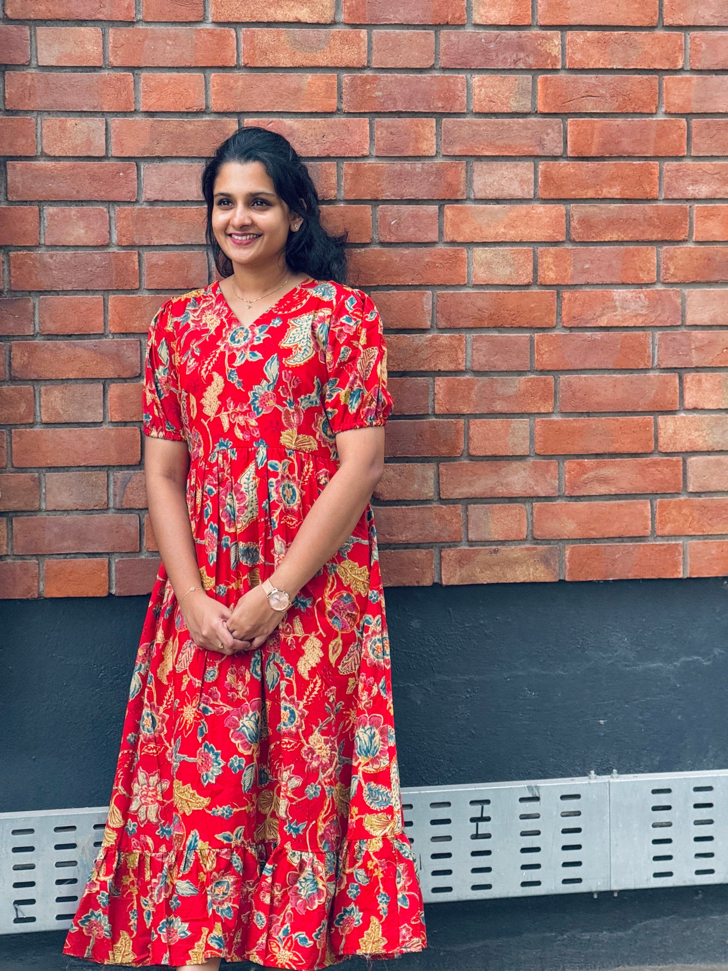 Cotton long dress - Xs