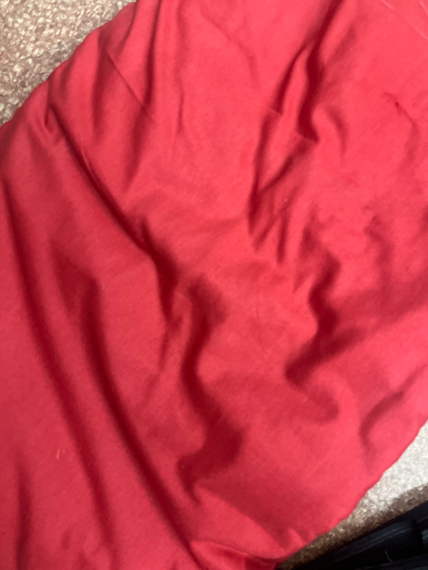 Red cotton plain fabric
