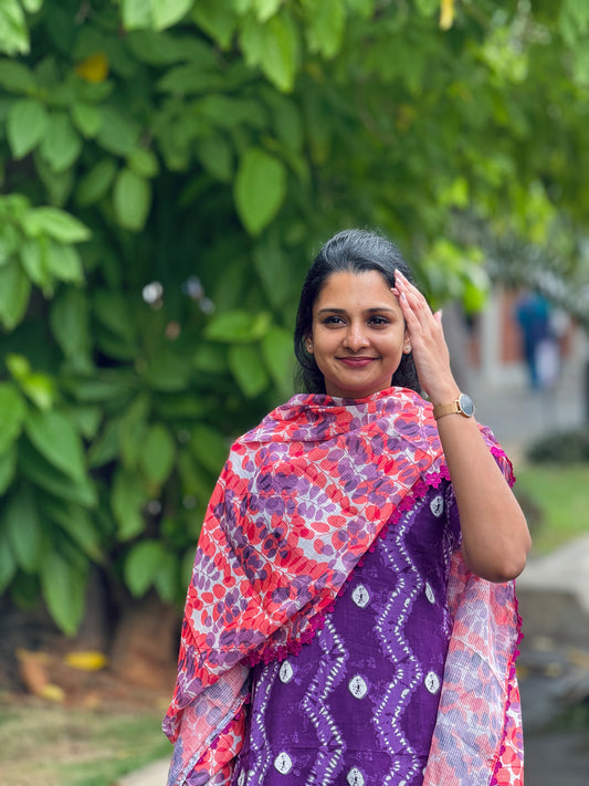 Purple delight Cotton Salwar - XL