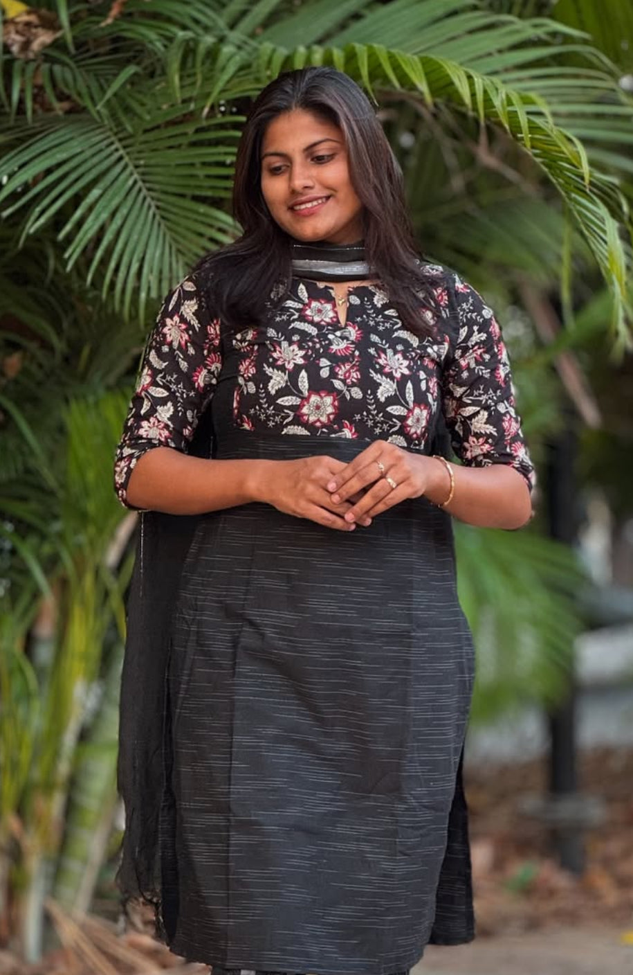 Black Magic Cotton Kurti - M