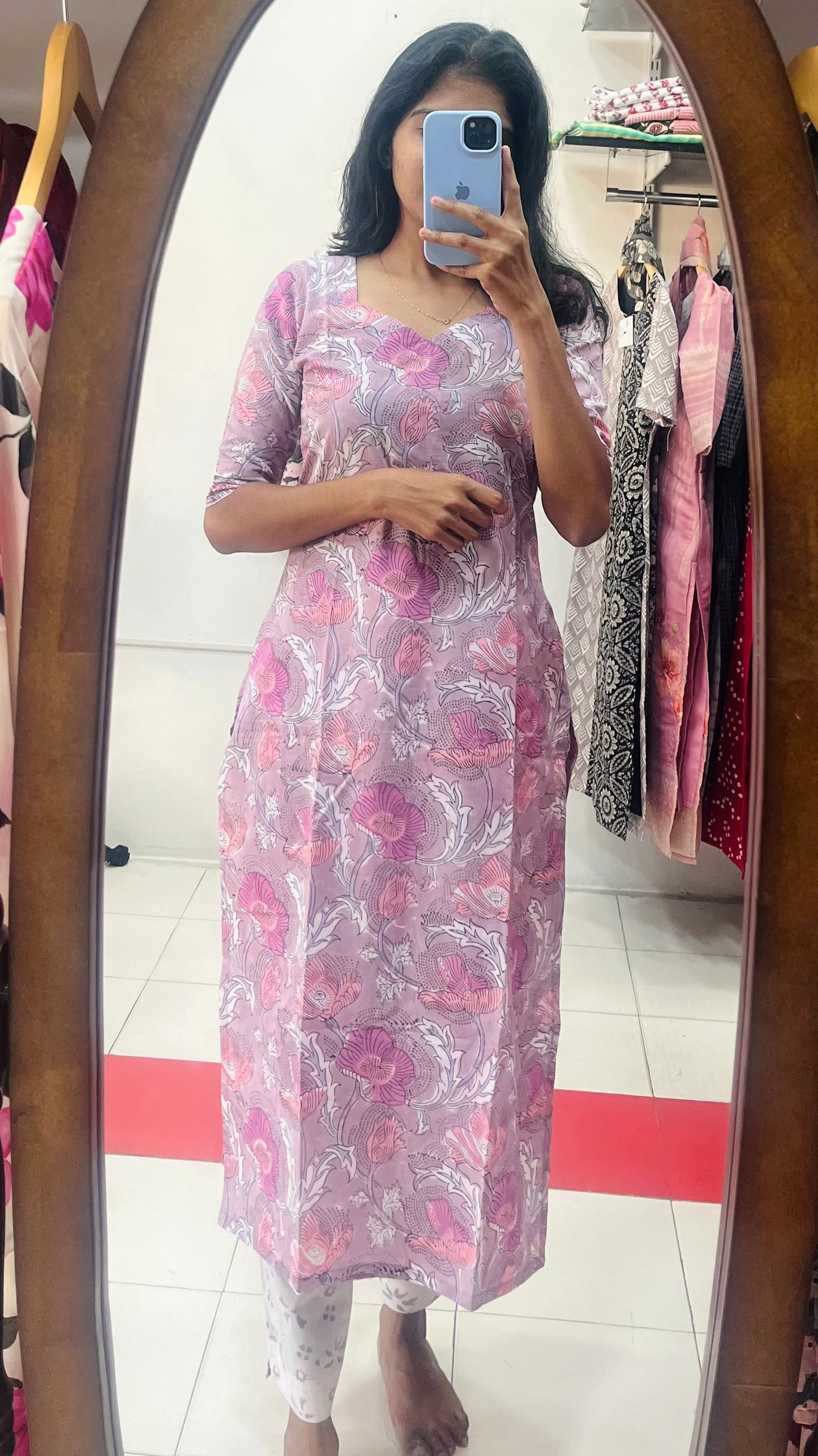 Cotton Handblock Salwar - XS S M L XL XXL