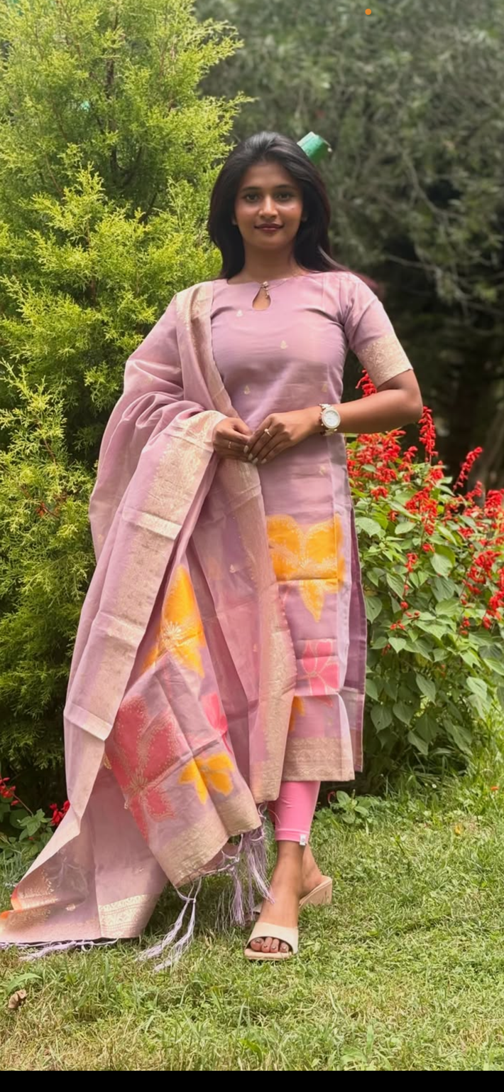 Shimmer Silk - Top & Dupatta