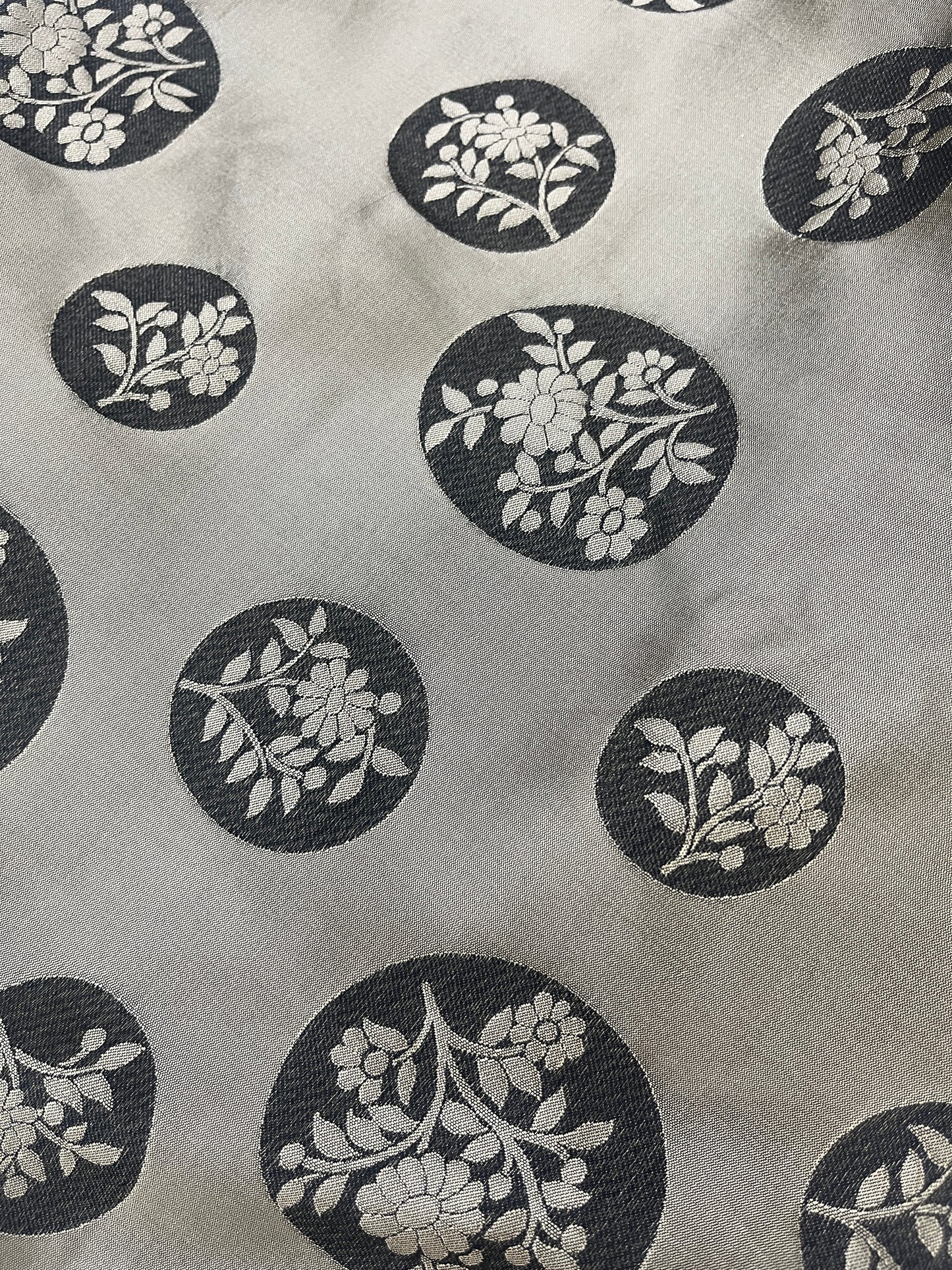 Silk floral fabric