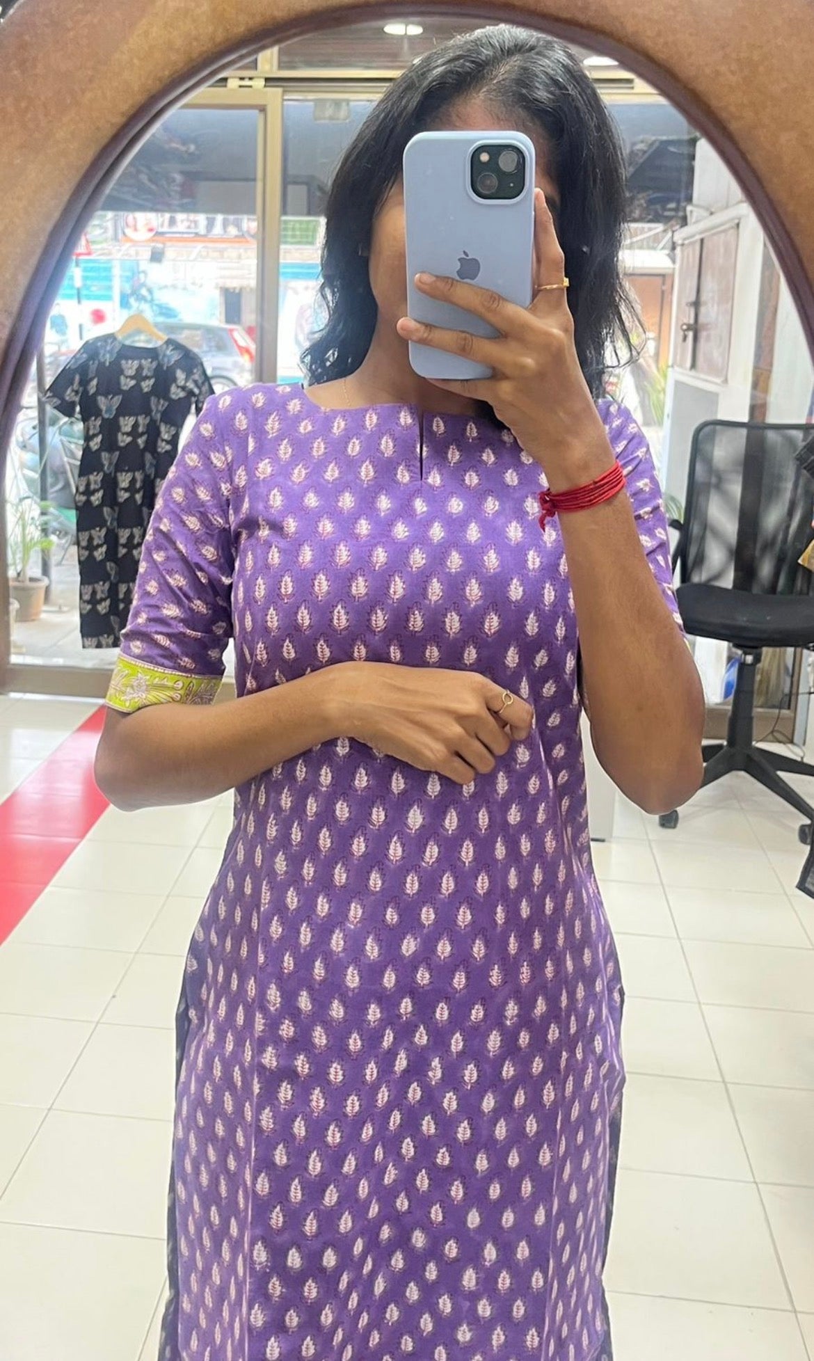 Pure Handblock cotton with Kota dupatta - XS S M L XL & 2XL ( Pre orders )