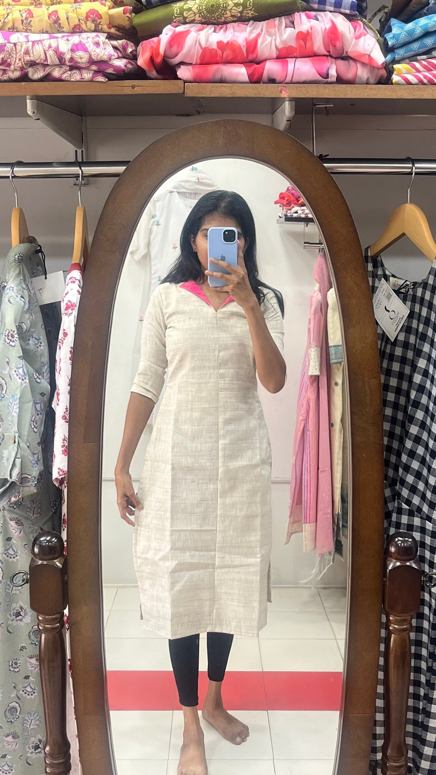 Khadi Cotton Kurti - XS S M L XL XXL