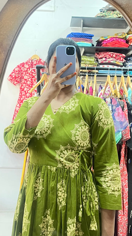 Cotton long dress - XS S M L XL