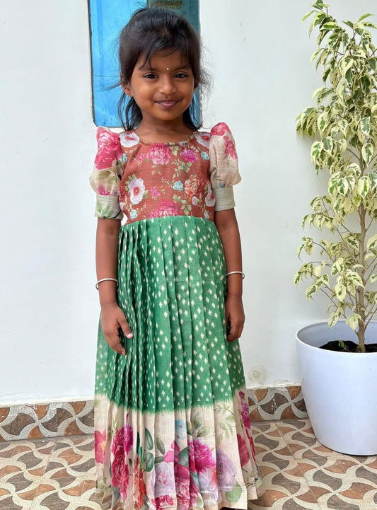 MYD04 - TUSSAR SILK LONG DRESS