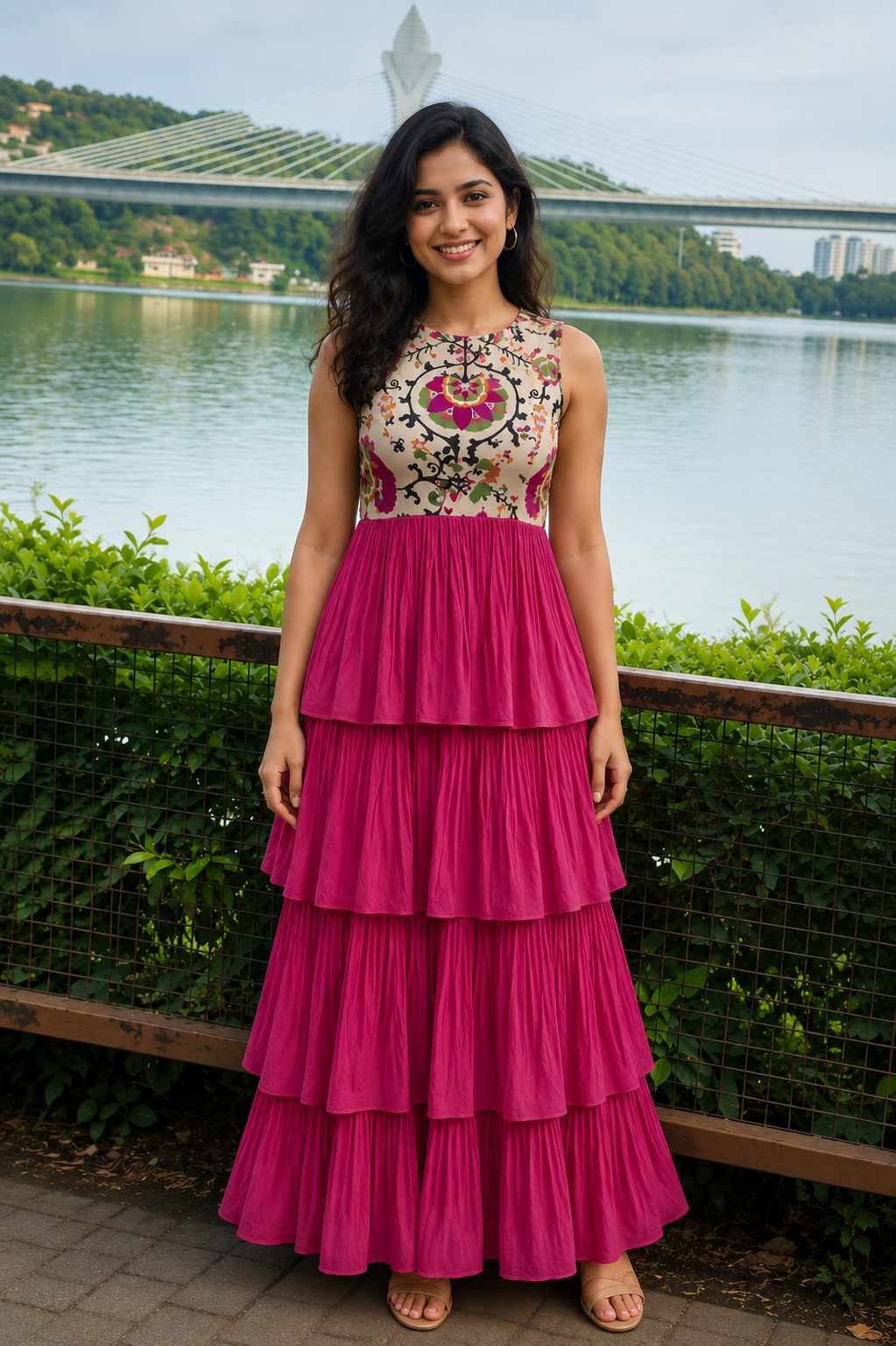Long Layared Dress Each - XS S M L XL XXL