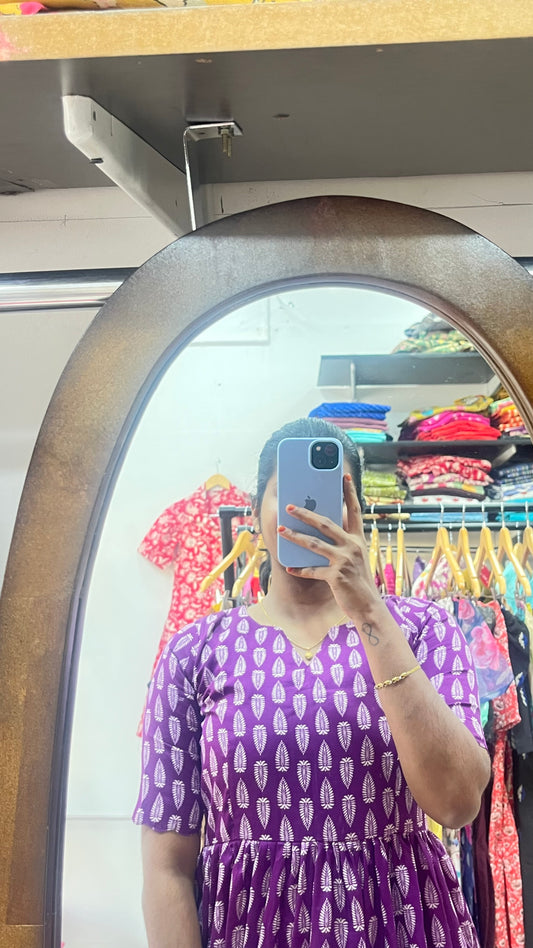 Rayon dress with yoke lining - XS S M