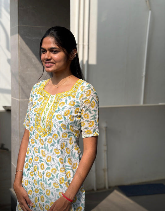 Cotton linen Salwar - XS S M M