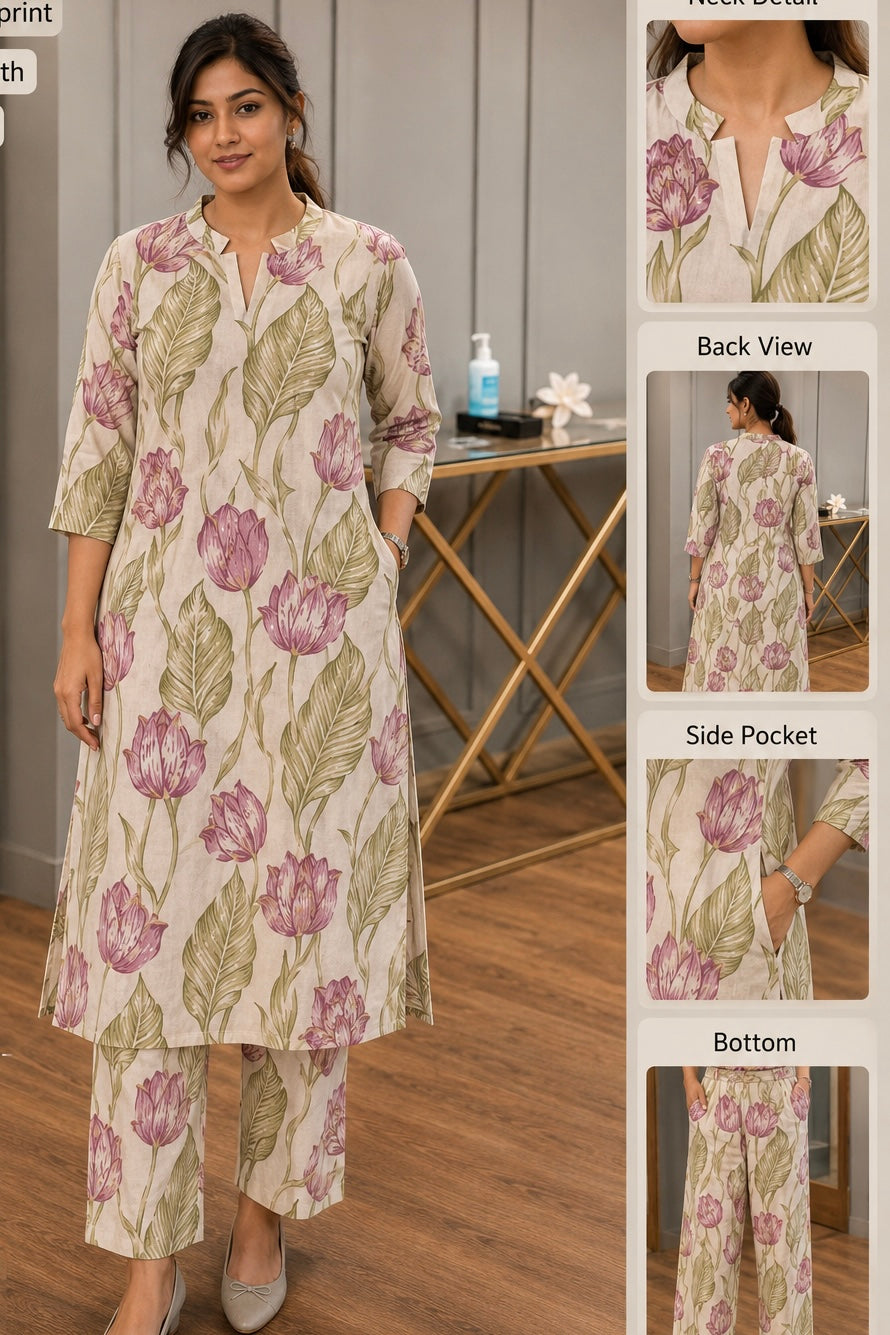 Cotton flex Top bottom - XS S M L XL XXL