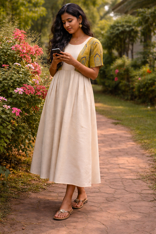 Kadhi Cotton long dress - XS S M L XL 2XL