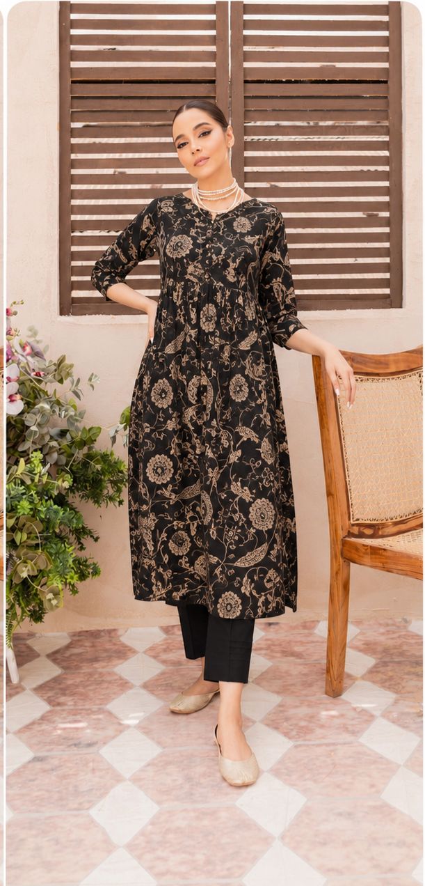 Chanderi Silk Top and Bottom - XS S M L XL XXL XXXL