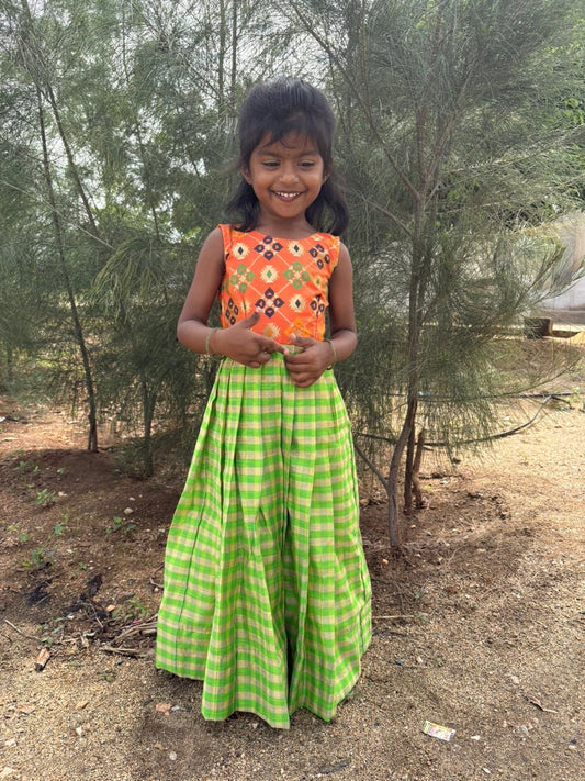 MYD05 - BANARASI SILK LONG DRESS