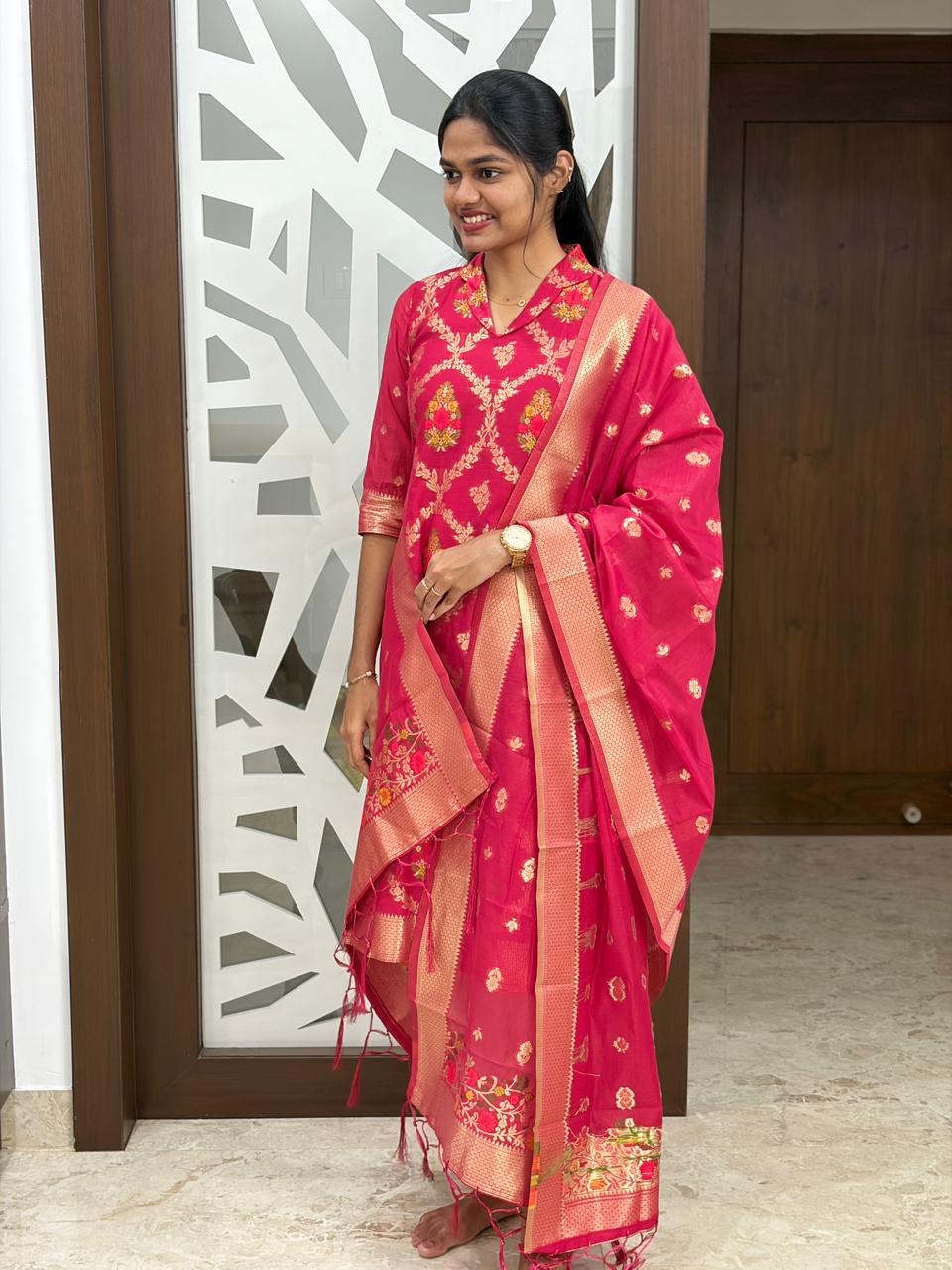 Banarasi Silk Salwar - XS S M L XL XXL