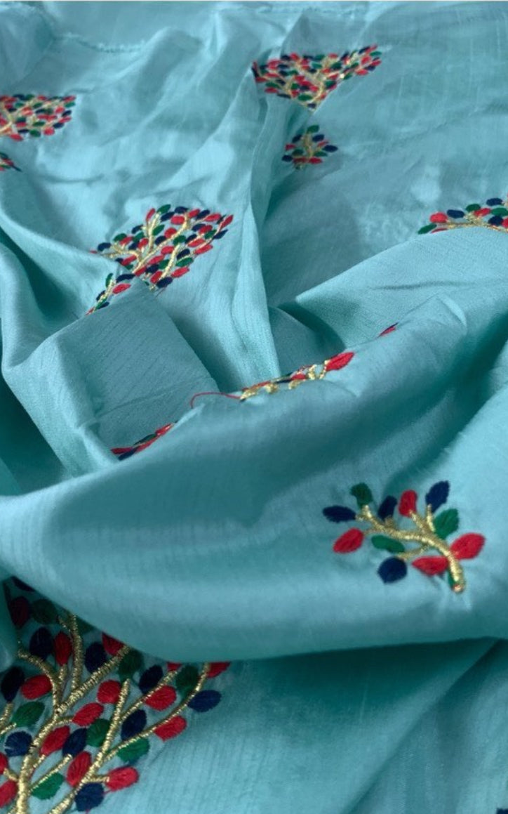 Kora Silk Embroidered