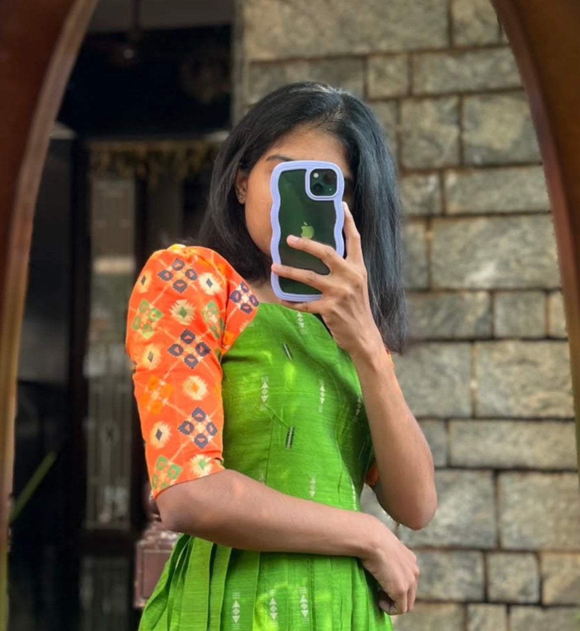 Silk Long Frock - S