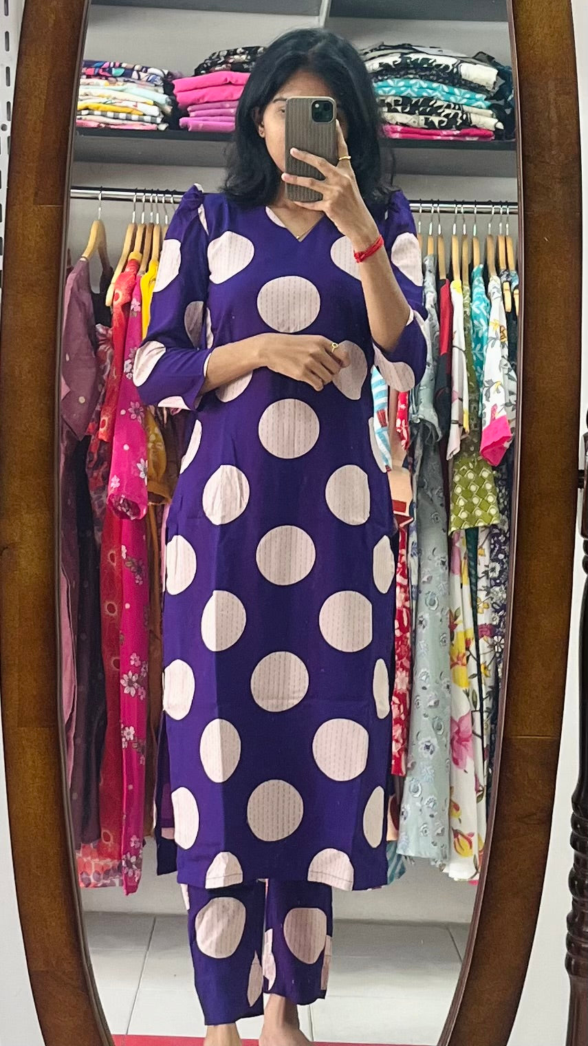 Deep Violet Rayon Cords - XL