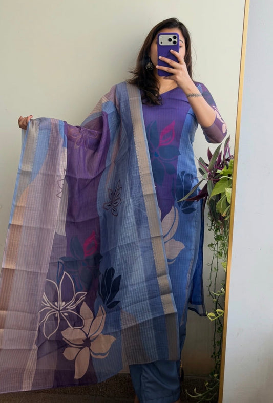 Cotton linen Salwar - XS S M L XL XXL