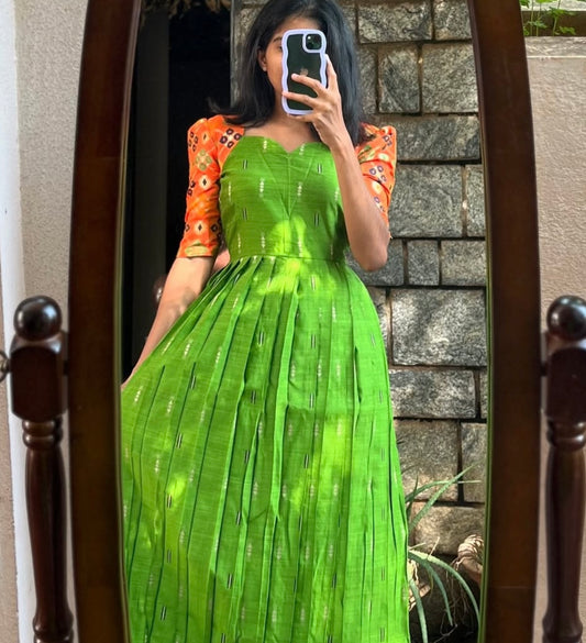 Silk Long Frock - Xs
