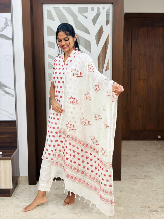 Cotton linen Salwar - XS M XL