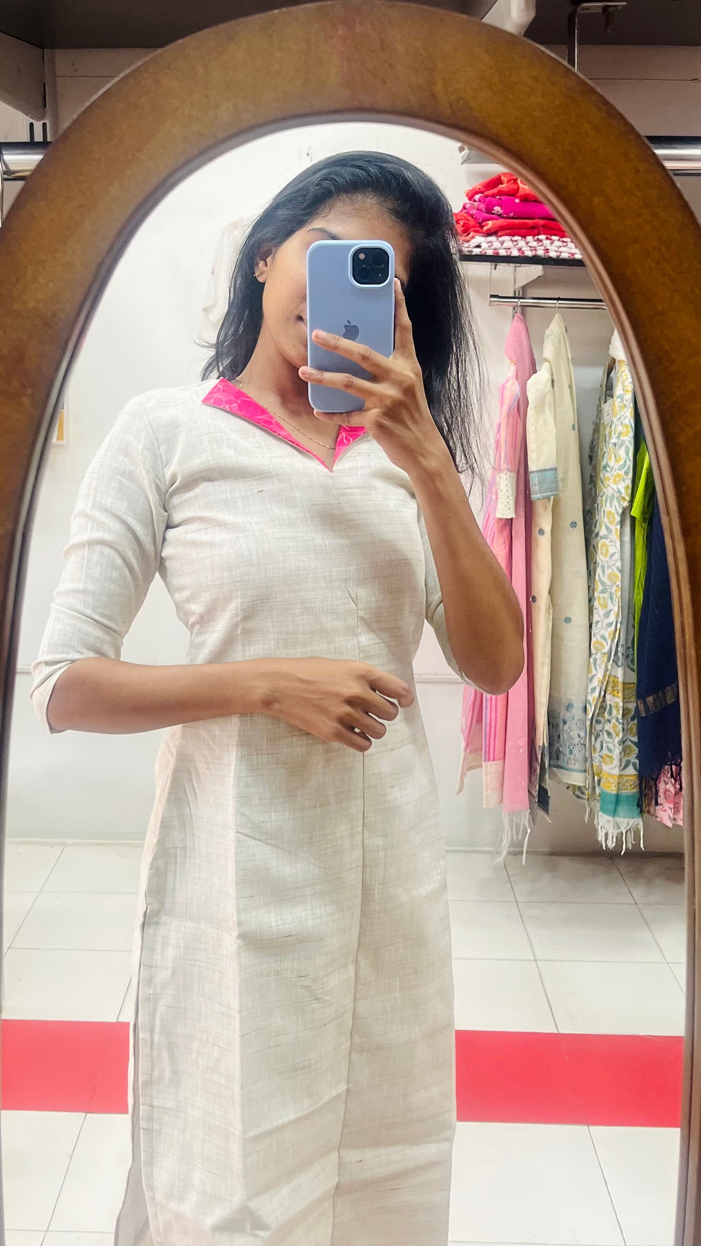 Khadi Cotton Kurti - XS S M L XL XXL