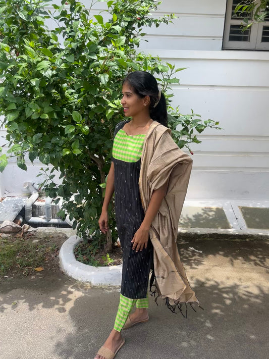 The Black Label Silk Salwar - 2Xl