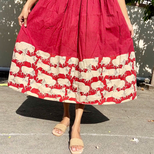 Desert Pearl Handloom Cotton Maxi - 2Xl