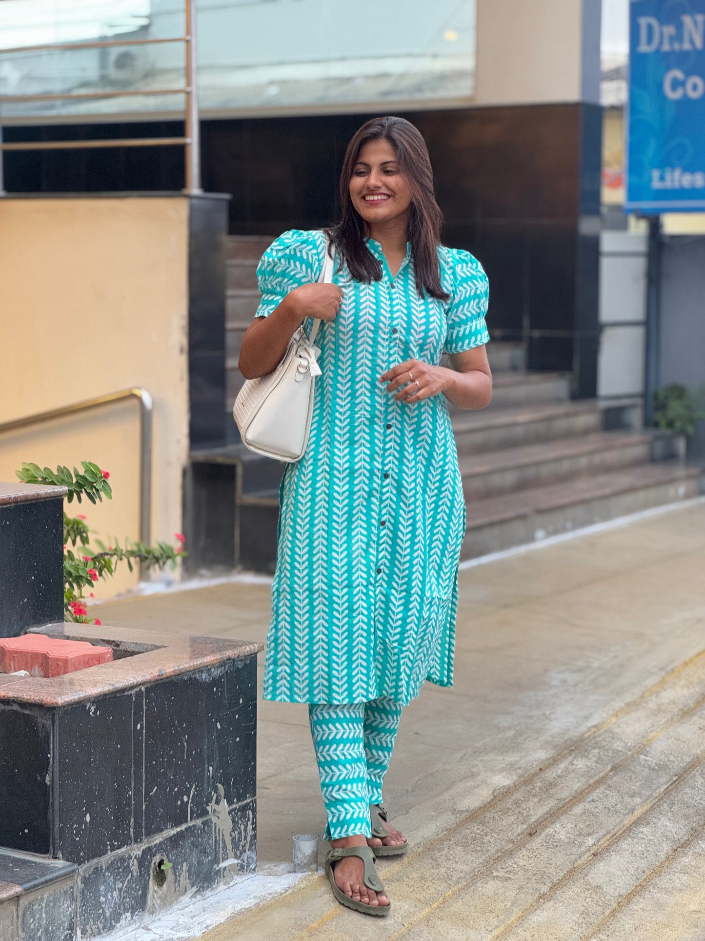 Sky blue Jaipur Cotton Cords - L