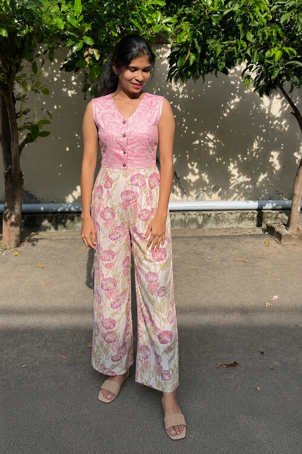 Cotton jumpsuit - XS S M L XL