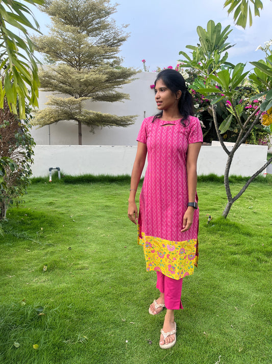 MoonLit Rose - Cotton Salwar - Xs