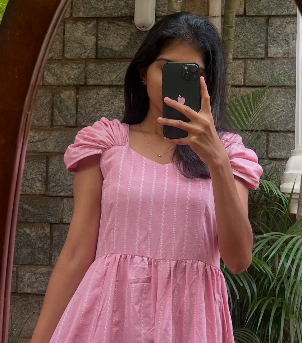 Cotton Long Dress - L