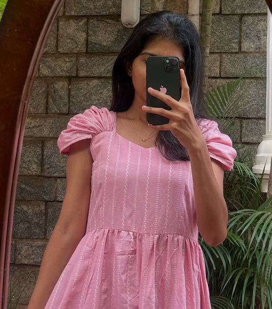 Cotton Long Dress - L