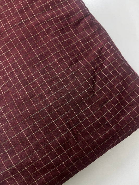 Cotton jacquard handloom checked