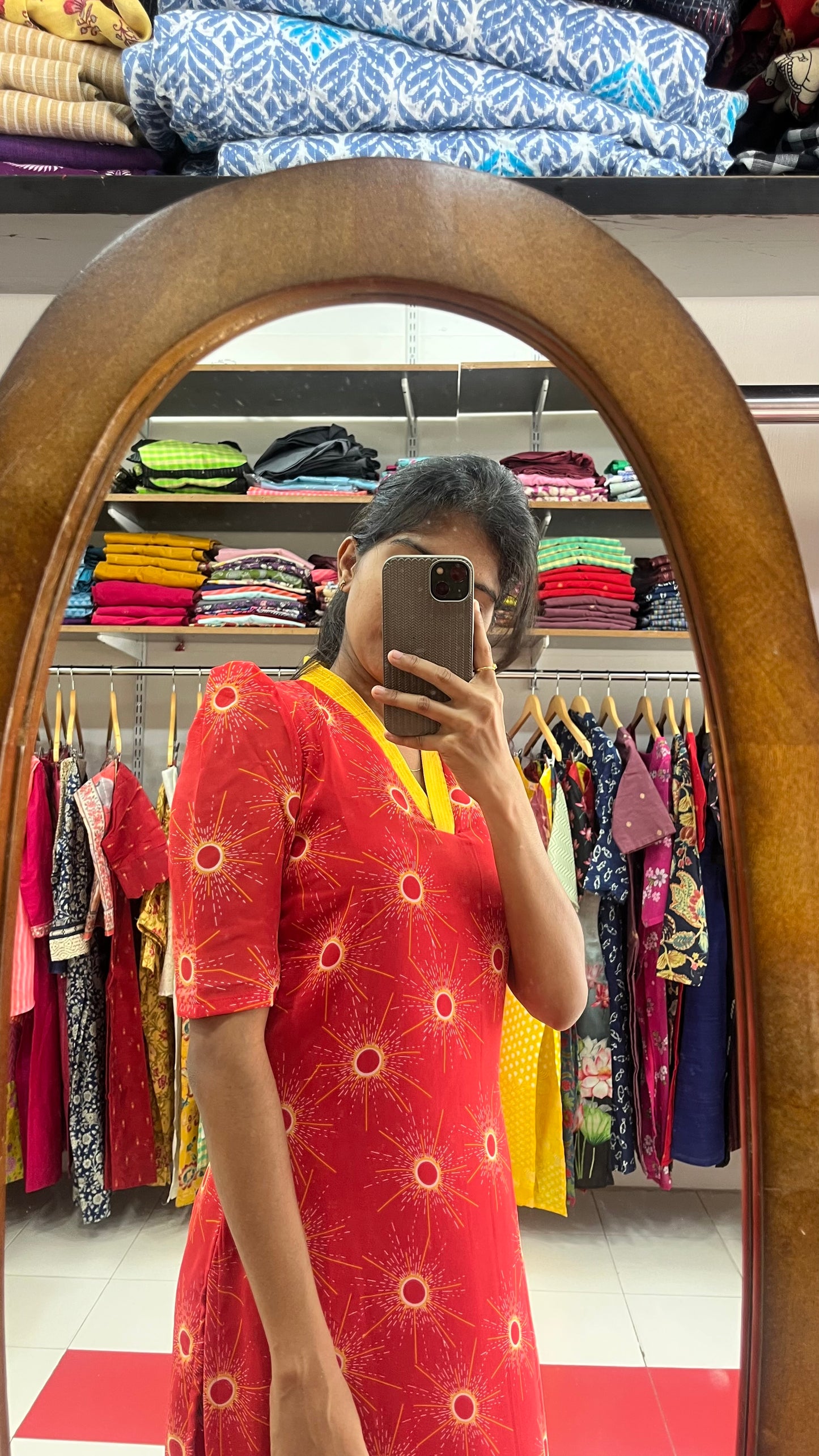 Sunbrust Georgette silk Kurti - M