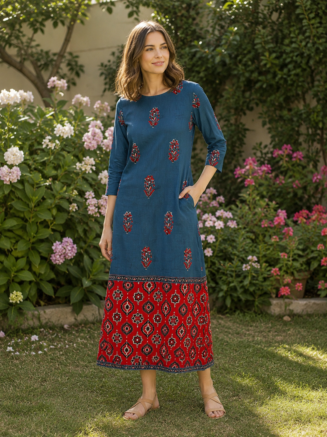 Cotton Aline Kurti - XS S M L XL XXL
