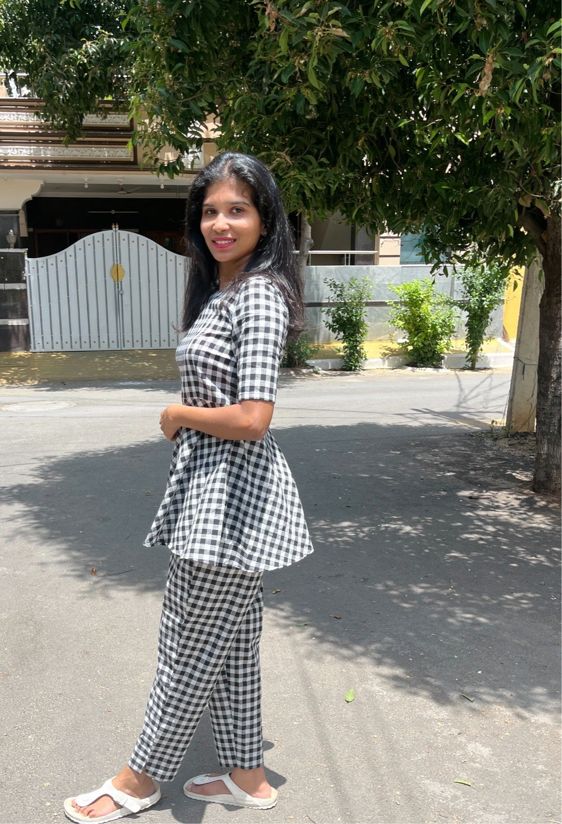 Checked Cotton Cords - S