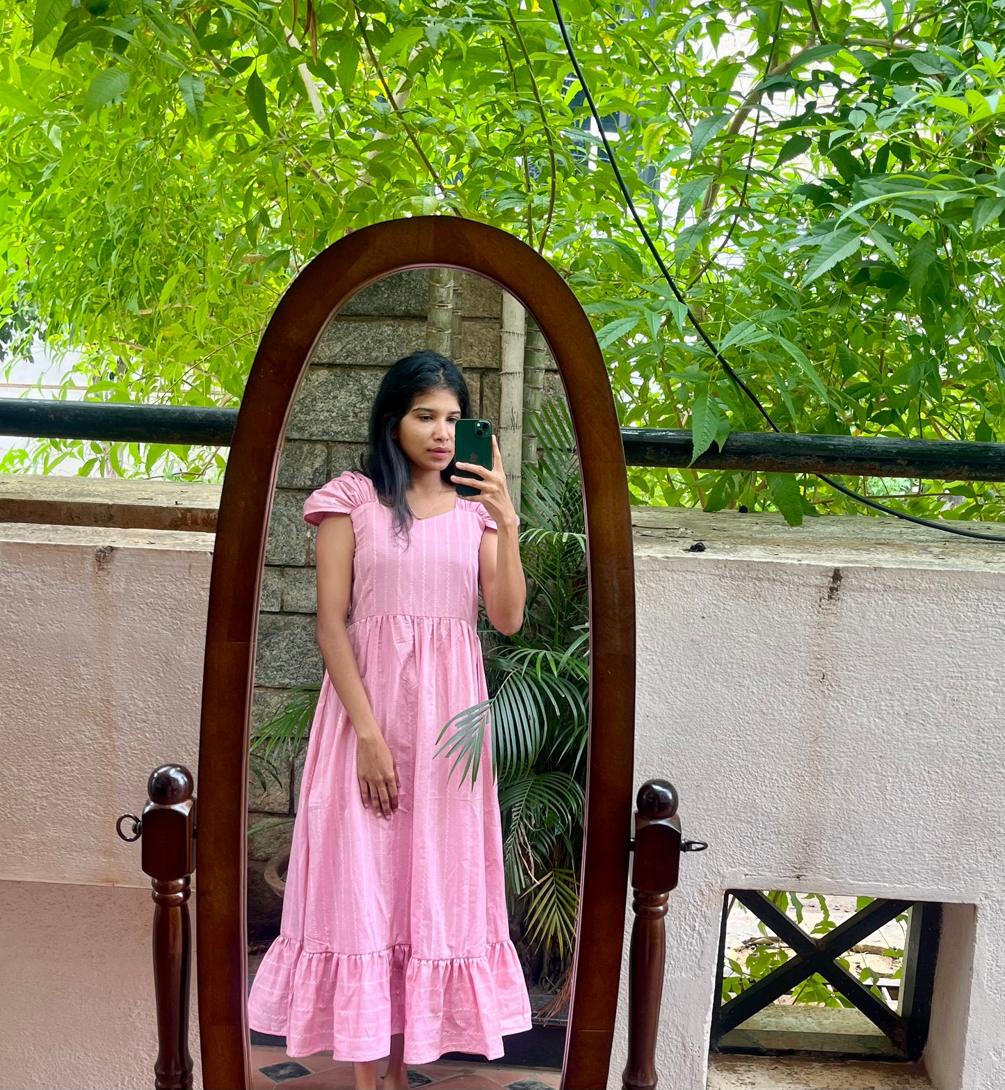 Cotton Long Dress - L